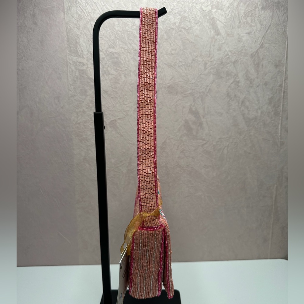 Charming Pink Beaded Shoulder Bag - Picture 10 of 14